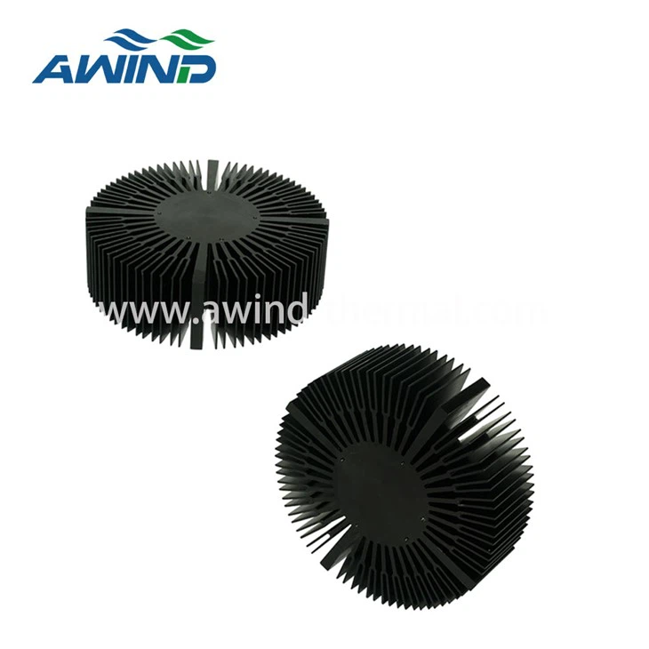 Round Sunflower Extruded Heatsink Cooler
